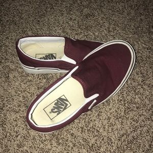 Vans Maroon Slip-On
